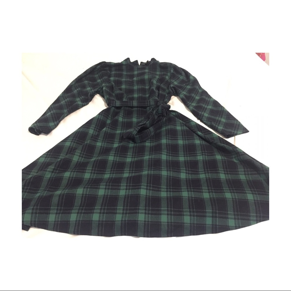 ON SALE !!! Eloquii dress in green and blue plaid